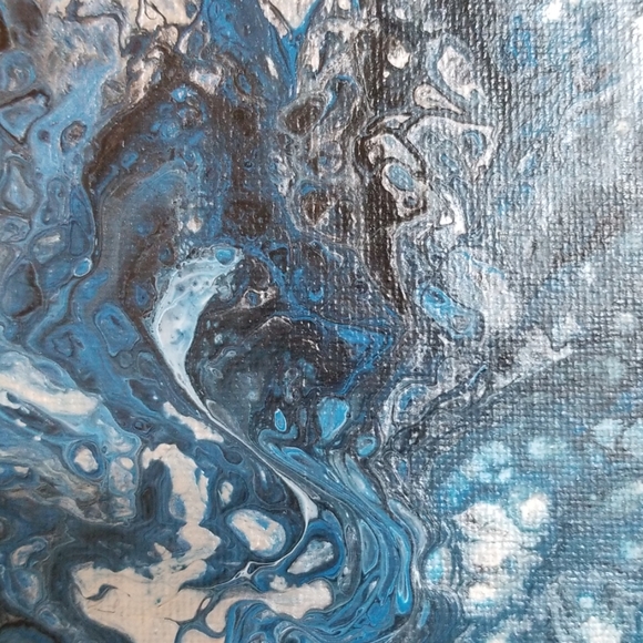 5"x7" Handmade Paint Pour - Picture 3 of 5